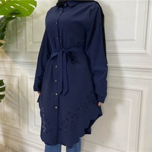 2014# Long Sleeve Tops Modest Fashion for Women <b>Plus</b> <b>Size</b> Shirts Blouses Muslim Islamic Clothing Wholesale - Product Image 3