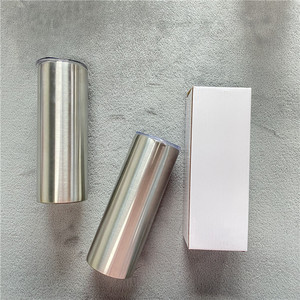 Total Straight Non Tapered All Straight Double-Insulated Water Beer Vente en gros en vrac Tasses à eau minces en acier inoxydable de 20 oz - Product Image 4