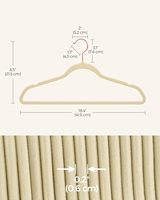 Cintres antidérapants beige et or rose pour vêtements, gain de place, vente en gros