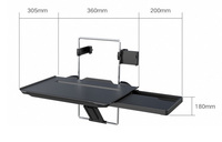 Plateau de travail Portable pour voiture, pour nourriture, siège de volant, Table arrière, Table pliante, 1 pièce