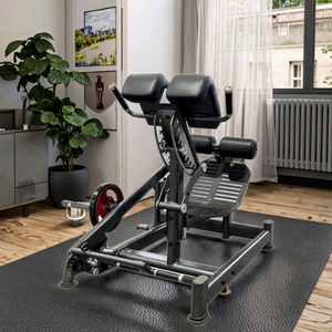 Komersial Dual 45 Hip ekstensi baja Glute Builder kaki lengan latihan kekuatan mesin Gym dengan dada fungsi belakang piring dimuat - Product Image 1