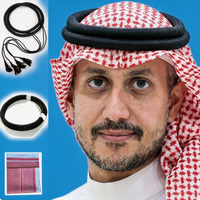 Boran 100% Polyester Chiffon Sérigraphié à Carreaux Écharpe Hijab Unisexe Respirante Doux pour la Peau Moyen-Orient