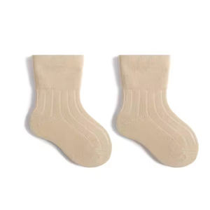 Calcetines de tubo de ganchillo para niño pequeño básicos personalizados <span class=keywords><strong>Humpty</strong></span> <span class=keywords><strong>Dumpty</strong></span> de bambú orgánico blanco al por mayor con volante - Product Image 5