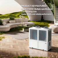 Pompe à chaleur air-eau à onduleur R290 pour chauffage par le sol résidentiel et production d'eau chaude sanitaire, pompe à chaleur à source d'air