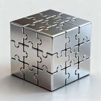 Service d'usinage CNC personnalisé en usine Cube magique en métal Mini Cube magique rotatif Cube magique 3d Logo personnalisé