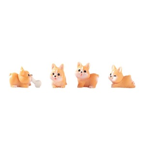 Figura de Resina de Cachorro de Corgi, Linda Miniatura de Animal, Decoración para el Hogar, Oficina o Auto, Artesanía Artística - Product Image 5
