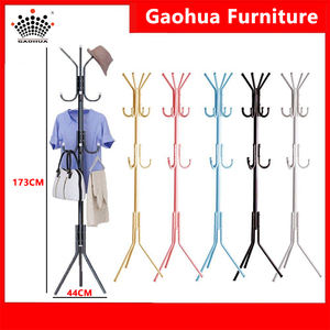 Présentoir <span class=keywords><strong>cintre</strong></span> métal robe forme <span class=keywords><strong>pied</strong></span> porte-manteau vertical ensemble plastique et porte-manteau - Product Image 6