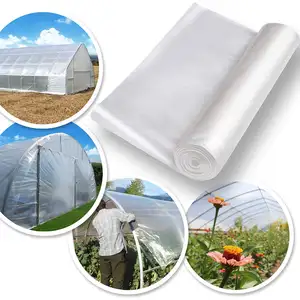 Revêtement en plastique transparent pour serre, résistant aux UV, haute Transmission de la lumière, Film de serre en Poly, couverture de maison pour le jardinage