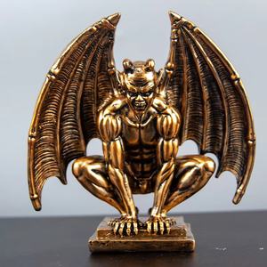 Statues d'Animaux en Résine Artisanale sur le Thème de l'Art Gothique Diable Ange pour la Décoration de Jardin et de Maison Ornements <span class=keywords><strong>Batman</strong></span> - Product Image 3