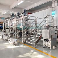 Mélangeur sous vide à cuve de 2 tonnes pour la fabrication de cosmétiques et de mayonnaise avec refroidisseur