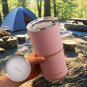 Taza de Viaje Personalizada de Acero Inoxidable 304 de 460 ml, Taza de Café y Cerveza Ecológica para Campamento, Senderismo, Aventura, Regalos Empresariales - Product Image 2