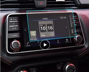 GPS navigasyon temperli cam araba ekran koruyucu için Nissan Versa 2020 2021