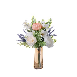 Bouquet de fleurs artificielles Xinzi Lulian en tissu tissé plastique pour mariage et décoration intérieure CF01346A - Product Image 5