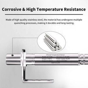 Four <span class=keywords><strong>de</strong></span> chauffage <span class=keywords><strong>Thermomètre</strong></span> infrarouge <span class=keywords><strong>de</strong></span> type sans contact 4-20ma RS485 <span class=keywords><strong>Sol</strong></span> Verre Céramique Sonde <span class=keywords><strong>de</strong></span> thermodétecteur infrarouge en ligne - Product Image 3