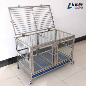 Jaulas para perros <span class=keywords><strong>de</strong></span> vidrio templado <span class=keywords><strong>de</strong></span> acero inoxidable, 3 capas, 6 puertas, <span class=keywords><strong>jaula</strong></span> <span class=keywords><strong>de</strong></span> exhibición para perros plegable <span class=keywords><strong>de</strong></span> alta resistencia, se puede mover, <span class=keywords><strong>jaula</strong></span> apilable para mascotas - Product Image 5