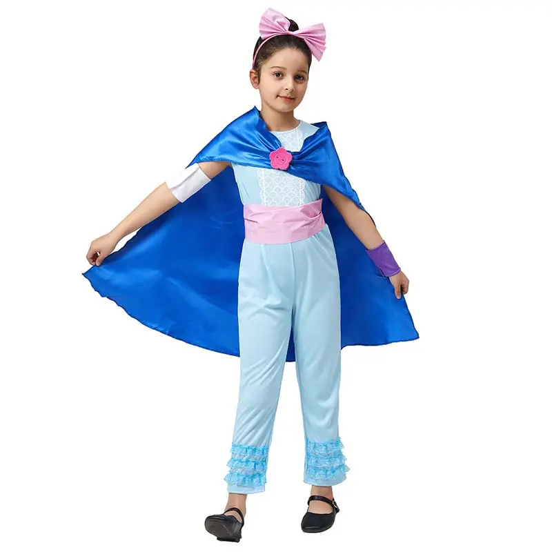 bo peep blue dress Girls Princess Dress Bo Peep Costume Party Dress – ChildAngle main image 1