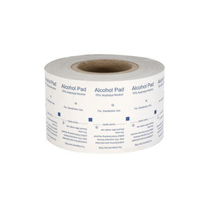 Gulungan kertas berlapis alumunium Foil digunakan untuk Pak tisu swabstick BZK medis dengan cetakan CYMK kustom - Product Image 4