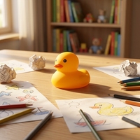 Jouet de bain en caoutchouc souple écologique de 1 pouce en forme de canard, couineur et flottant, avec logo personnalisé, pour bébés et enfants, vente en gros