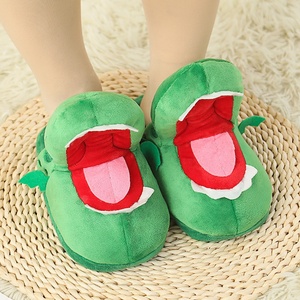 Chaussons d'hiver en coton, modèle crocodile ouvert à la bouche, et chaussons dinosaure dansants en coton - Product Image 3