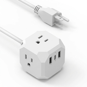 Multipresa con Cavo Integrato da 1,8 Metri, Presa US, <span class=keywords><strong>Cubo</strong></span> <span class=keywords><strong>di</strong></span> Alimentazione da 1875W con USB e Type-C, Caricatore Domestico - Product Image 1