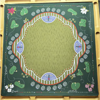 Tersedia Stok Mewah Modern Perjalanan Portabel 4-Lapisan Akrilik Masters Golf American Mahjong Tiles Terukir untuk Hiburan Keluarga