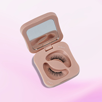 Ensemble de faux cils magnétiques d'aspect naturel Kit de faux cils magnétiques naturels réutilisables sans colle