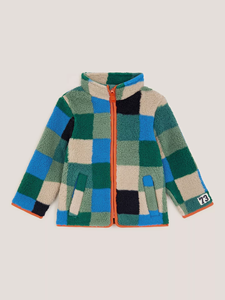 <span class=keywords><strong>Veste</strong></span> épaisse pour garçon, manteau en <span class=keywords><strong>sherpa</strong></span> pour garçons, <span class=keywords><strong>veste</strong></span> patchwork colorée pour enfant - Product Image 2