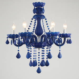 Bắc Âu pha lê Đèn sang trọng màu xanh LED Mặt dây đèn chùm trong nhà đồ đạc hiện đại trang trí lamparas nhà đèn chùm - Product Image 2