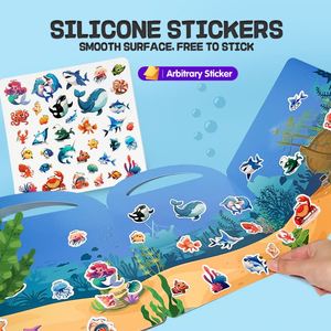 Diario No Tóxico, Apto para Niños, Perfecto para Personalizar, Juego de Actividades para Niños, Libro de Pegatinas Silencioso para Niños Preescolares con Autismo - Product Image 4