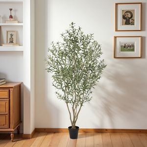 Grand arbre artificiel d'olivier pour bureaux d'assurance animale, agences <span class=keywords><strong>de</strong></span> bien-être animal et espaces habitables - Product Image 2