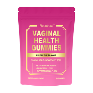 रोसबेस्ट थोक प्राकृतिक अनानास स्वाद महिलाओं योनि वनस्पति स्वास्थ्य और गंध नियंत्रण के लिए प्रोबायोटिक्स गुम्मीज़ पूरक - Product Image 1