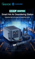 Station de dessoudage à Air chaud intelligente rapide 861 pro pour carte mère de téléphone portable puce IC PCB outils de réparation d'affichage numérique