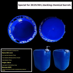 Tapa de cubo de plástico de 25 y <span class=keywords><strong>20</strong></span> <span class=keywords><strong>litros</strong></span>, olla de aceite apilable y tapa de hervidor de agua para almacenamiento de cubos, tambores de diseño exterior, cubos y barriles - Product Image 4