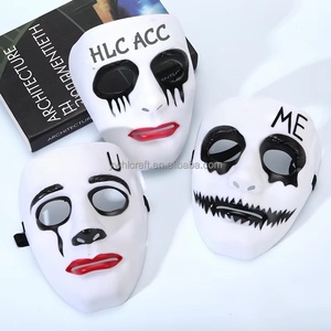 HLC หน้ากากเต้นรำแนวสตรีทฮาโลวีน, หน้ากากฮิปฮอป Kiss Me Masquerade พร้อมคำฆ่า FC มาสก์ปาร์ตี้พร็อพแต่งตัว - Product Image 4