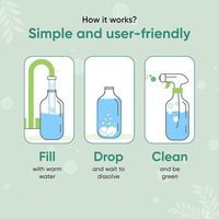 Tablettes nettoyantes effervescentes multi-usages, nettoyant multifonctionnel, élimine le calcaire, les taches et les odeurs pour les toilettes, les drains et les appareils ménagers