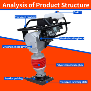 Hot-selling Gasolina <span class=keywords><strong>Tamping</strong></span> <span class=keywords><strong>Rammer</strong></span> Soil Impact Vibrating Tamper - Product Image 3