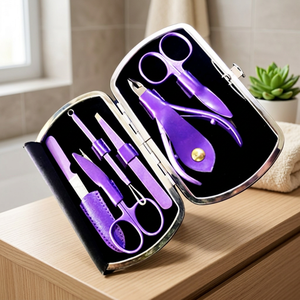 Ensemble de manucure professionnel portable classique et luxueux ASAP, coupe-ongles, kit de pédicure, kits d'ongles en acrylique, outils de soin des ongles - Product Image 4