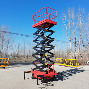 Elevador de Tijera Eléctrico Móvil para Interiores y Exteriores de 22 m, Elevador Hidráulico con Capacidad de 100 kg y Plataforma de 2100x930 mm - Product Image 6