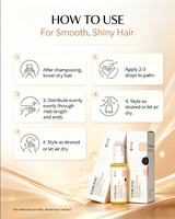 Huile d'Argan du Maroc 100ml Personnalisable OEM ODM Échantillon Gratuit Réparation des Cheveux Abîmés