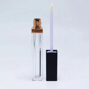 Envase Cosmético de Plástico Ovalado con Tapa de Rosca de 10g y Logotipo Personalizado, Tubo Vacío para Brillo Labial con Aplicador de Brocha Grande para Aceite Labial y Lápiz Labial Líquido - Product Image 2
