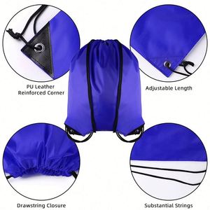 Bolsas de Viaje Personalizadas con Logotipo, Bolsa de Natación de Nailon, Bolsa con Cordón de Poliéster Impermeable para Deportes, Yoga, Conciertos - Product Image 5