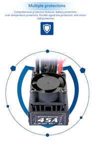 2-3s pour Rc 1/10 1/16 1/18 voitures contrôleur de vitesse sans balais 18A 25A 35A 45A modèle de jouet moteur sans balais ESC avec carte de programmation - Product Image 3