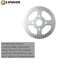 LINGQI 420 # Chaînes de moto 37T 50T 60T Pignon de roue dentée pour 50cc-125cc ATV Quad Pit Dirt Bike Motor Mope