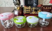 Alat Pemotong Makanan Manual Mini Mudah Digunakan, Cepat, Portabel, untuk Kacang, Bawang Putih, Bawang Merah, Sayuran, Pengiris, Pemotong, Bahan PP