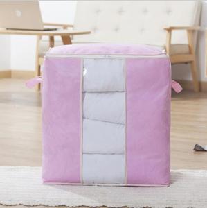 Large Capacity Foldable <strong>Clothes</strong> <strong>Storage</strong> <strong>Bag</strong>/ Non-woven Quilt <strong>Bag</strong> / Moisture Proof Organizer <strong>Bag</strong> With Clear Vision - Product Image 2