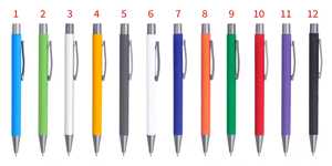 Personalized Luxury Durable Metal Ballpoint <b>Pens</b> Custom Logo Soft Touch 1.0mm Writing Width <b>Multiple</b> <b>Colors</b> Promotion <b>Pen</b> - Product Image 3