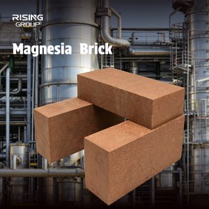 Vente directe d'usine - Briques réfractaires en magnésite - Briques en magnésite pure de haute résistance pour fours à ciment - Product Image 1