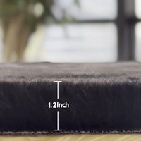 Tapis de luxe moderne en fausse fourrure de lapin, doux et moelleux, à motif floral, épais, lavable, pour salon/chambre/chambres d'adolescents, maison