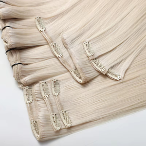 Бесшовный зажим для наращивания человеческих волос Remy Невидимый зажим для волос от поставщика высокого качества - Product Image 1