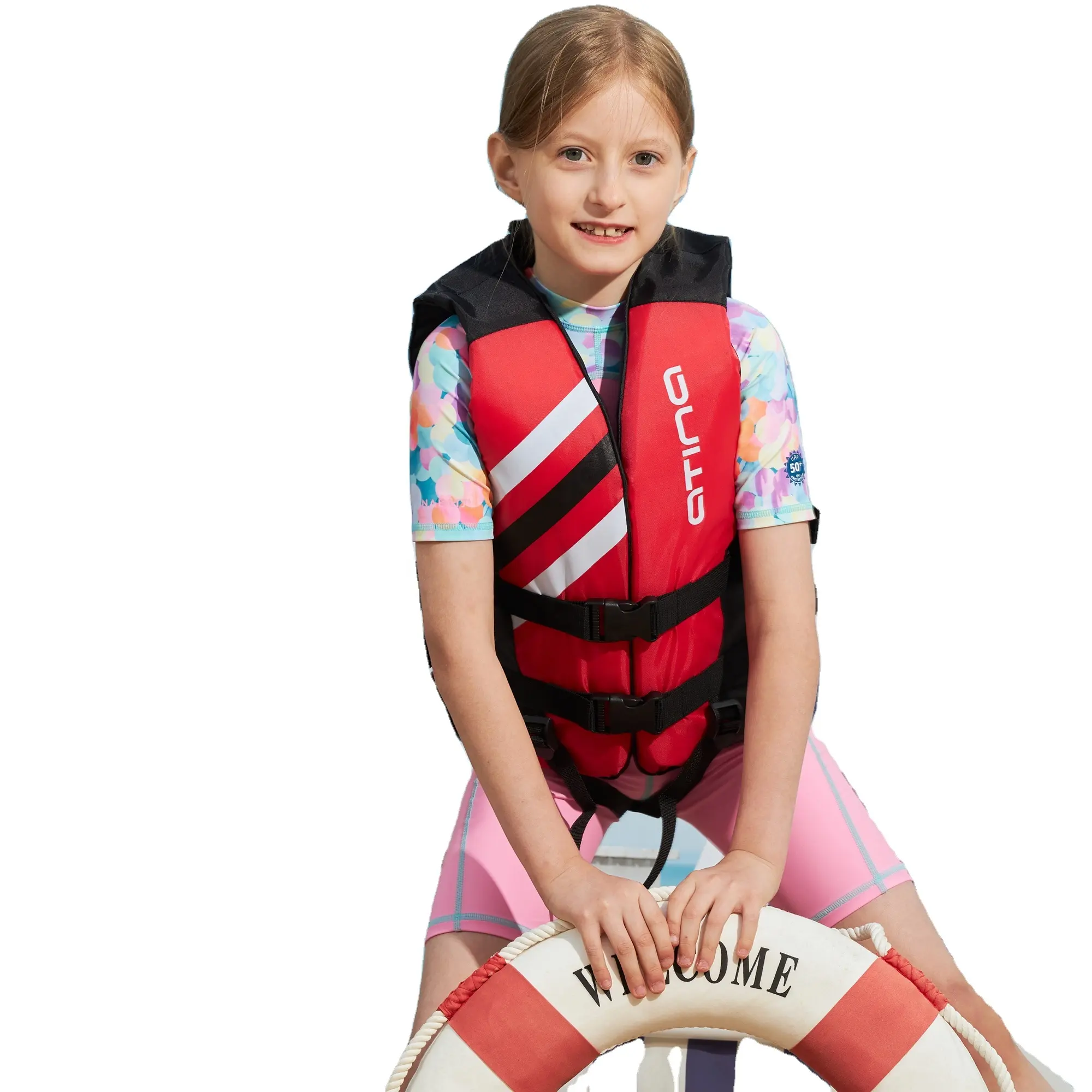 Portable child life jacket Buoyancy swimsuit non-inflatable snorkeling vest Seaside swimsuit baby floating vest